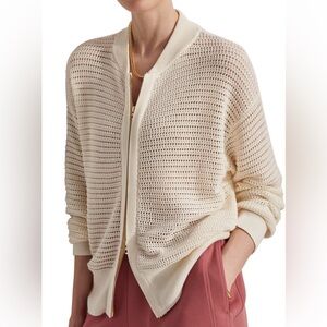 Varley warn open knit jacket